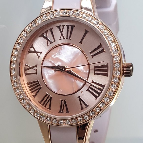 Accutime Pink & Gold Watch - Picture 3 of 7